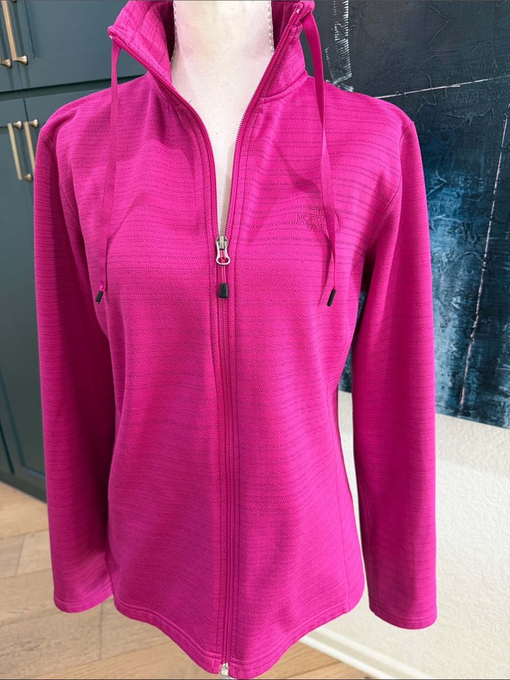 The North Face Women's Bright Fuchsia Full-Zip Jacket Size Large Utility Jacket